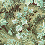 Feuilles peintes dans des tons beige-vert-turquoise - View 1