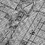 Ausschnitt aus Landkarte in schwarz-weiß