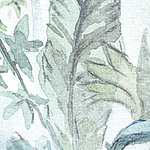 Pastel-coloured plant painting