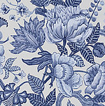 Motif de fleurs peintes en bleu