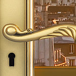Door handle in gold