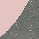 Marbre gris avec demi-cercle rose