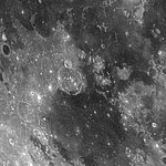 Abstraktes Bild, dass eine Nahaufnahme des Mondes zeigt