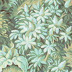 Motif de feuilles sympathique en turquoise - View 1