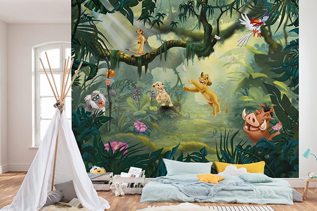 Papel pintado Disney jungla rey leon