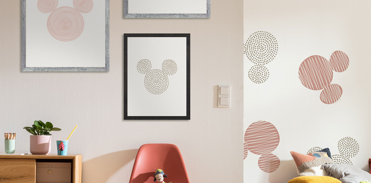 Wandbilder Disney Micky Maus Kinderzimmer