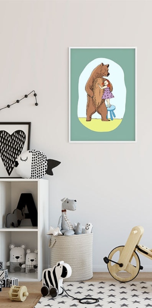 A los murales para la habitación de los niños