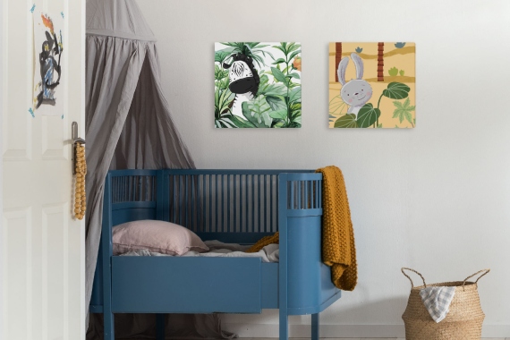Kreative Keilrahmenbilder für Kinder – Farbenfrohe Inspiration für jedes Zimmer - View 1