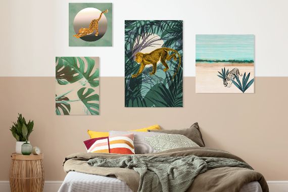 Stretcher animals and plants bedroom