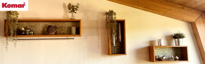 Tapetenwechsel mal anders –   DIY-Regale mit neuem Look