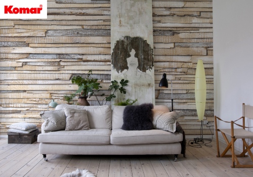 Wood-effect murals